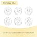Hewory Glass Bobeches for Candlestick Holders: 12 Pcs Ribbed Candle Drip Protectors Candle Rings for Tapers, Candle Drip Catcher for Candle Stick Holder for Wedding Party Church Home (Scallop, Clear)