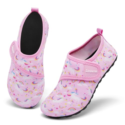 Limberun Water Shoes Kids Boys Girls Swim Aqua Sports Shoes Quick-Dry Barefoot Lightweight Pool Beach Non Slip Socks for Toddler Shoe