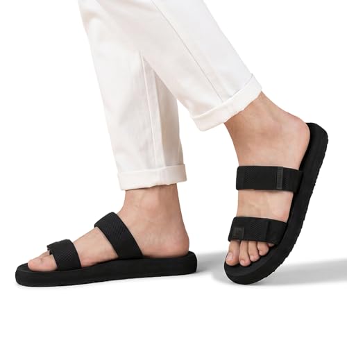 Image of Neeman's Commute Sandals for Men & Women | Adjustable Dual Strap Sandals | Cushioned Footbed | Ergonomic Comfort Sandals | Lightweight Everyday Casual Footwear