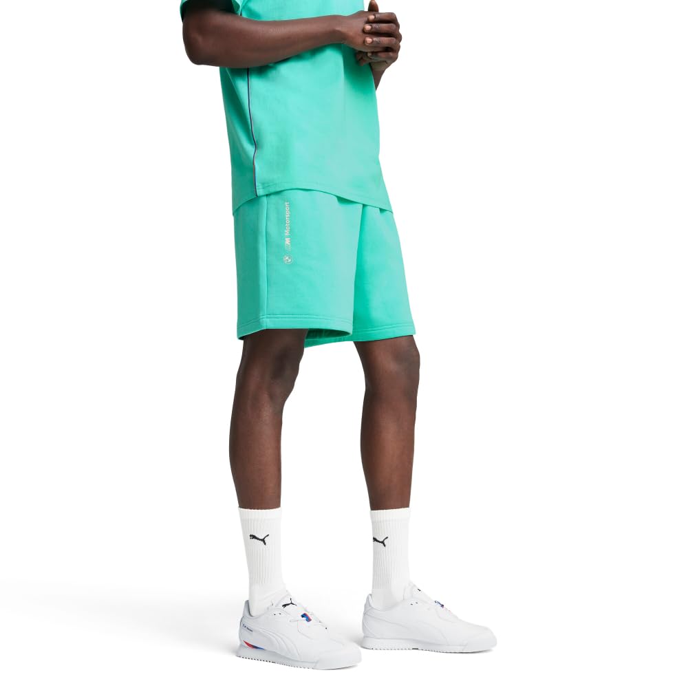PUMA - Mens BMW MMS Ess+ 7-Inch Shorts, Color Aquatic, Size: Large
