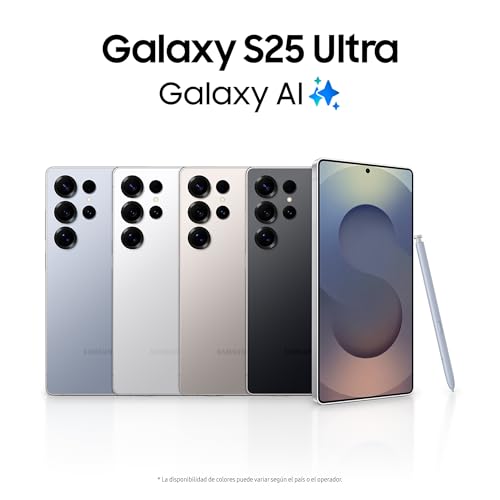 Miniatura 2 de Samsung Galaxy S25 Ultra 256GB Teléfono Móvil con IA, Galaxy AI, 12GB RAM, Cámara 200MP, Dual SIM, IP68, Garantía del Fabricante 3 Años + 1 Año Extra, Titanio Negro (Versión Española)