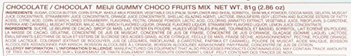 Meiji Gummy Mix Fruit Chocolate 2.86 Ounce miniatura 5