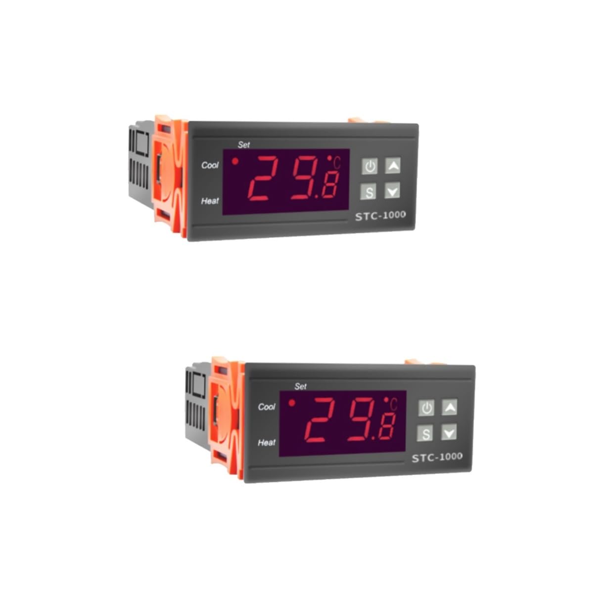 minkissy Termostato Digital De Temperatura Óptima Para Acuario Controlador De Pecera Para Incubación Uso Doméstico 2 Unidades
