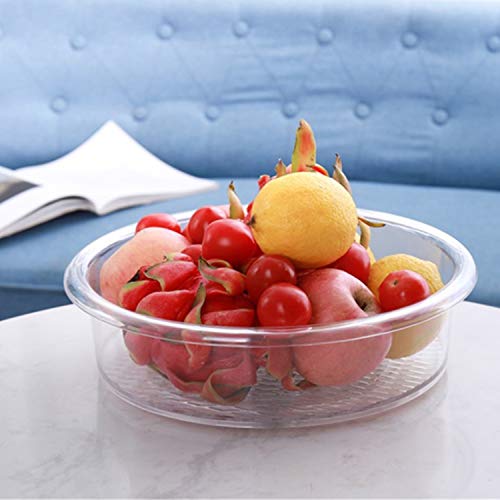 Yopay 2 Pack Plastic Lazy Susan Turntable Food Storage Container, 10 Inch Clear Rotating Turntable Organizer For Spices, Condiments, Cosmetics, Nail Polish, Shaving Kit, Hair Spray, Cabinet #TOP7