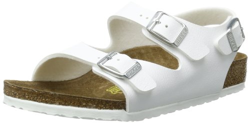 Birkenstock Unisex-Child Roma Kids White Synthetic Sandals 26.0 N EU N 233063