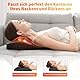 Gaethra Nackenmassagegerät mit Wärme & Vibration, Rückenmassagegerät mit 3 Heizstufen & 3 Intensitäten, Shiatsu Massagegerät für Büro, Zuhause & Auto, Für gezielte Schmerzlinderung 38 x 34 CM