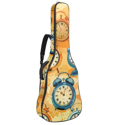 Housse de guitare jaune imperméable pour transporter votre instrument à pied