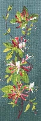 Heritage JCHK585-A Honeysuckle Panel (A) Counted Cross Stitch Kit 11x31cm