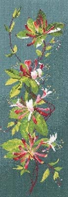 Heritage JCHK585-A Honeysuckle Panel (A) Counted Cross Stitch Kit 11x31cm