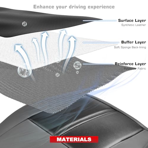 A-Premium Grey Front Driver Side Seat Cover, Compatible with Jeep by A-Premium - Used condition - Image 4
