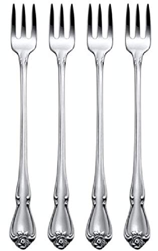 Oneida True Rose Set of 4 Seafood/Cocktail forks