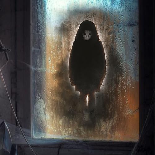 Black Shadows Horror Ghost Shadows Window Clings - Self Adhesive Design Wall Stickers for Halloween Party Decor - Big Size
