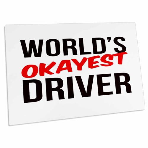 3dRose Worlds Okayest Desk Pad 23x16 pulgadas