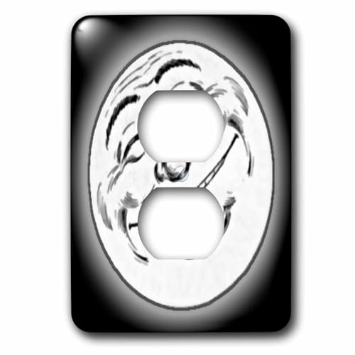 Cache-prise double Smiling Moon multicolore pour masquer les prises ternes - 2