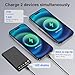Ultra Slim Wireless Powerbank 5000mAh Magnetische Power Bank,PD 22.5W USB-C Wireless Powerbank Induktives Laden Akku mit LED-Display für iPhone 17/16/15/14/13/12/Pro/Pro Max- Schwarz