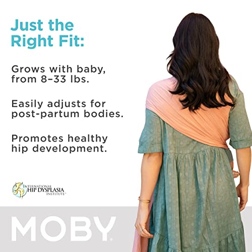 Moby Ring Sling | Versatile Support Wrap For Mothers, Fathers, And Caregivers | Baby Wrap And Carrier For Newborns, Infants, And Toddlers | Holder Can Carry Babies Up To 33 Lbs | Rose #TOP1