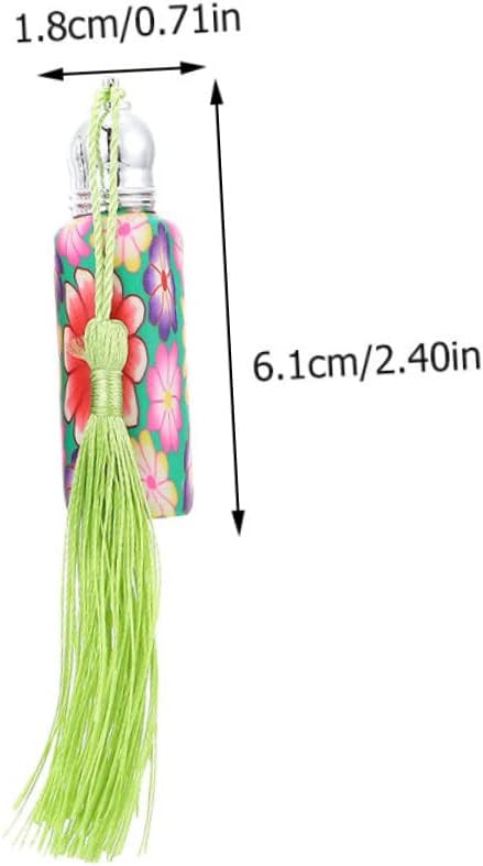 8 Pcs Refillable Travel Perfume Glass Bottles with Stainless Steel Ideal for Essential Oils and Fragrance Go Use