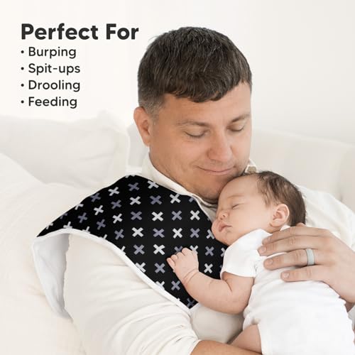 image for KeaBabies Organic Burp Cloths Baby Boy & Girl - 5-Pack Super Absorbent