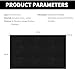 99JGDAX Cut-to-Fit Activated Carbon Filter Sheet Charcoal Air Vent Filters Pad Black Range Hood AC Replacement Fabric Filter 1 Pack 16