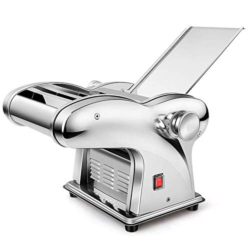 CGOLDENWALL Machine à Pâtes Électrique Rouleuse de Nouilles Domestique Demi-Automatique pour Fabriquer Chinois Dumplings Wonton 220V JCD-10 1,5 mm fin,2,5 mm rond,plat 4/9mm