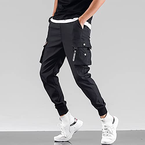 Joggers Streetwear Hip Hop Pants Cargo Pants For Men Women Unisex Sports Casual Active Sweatpants Black-16 Medium… #TOP6