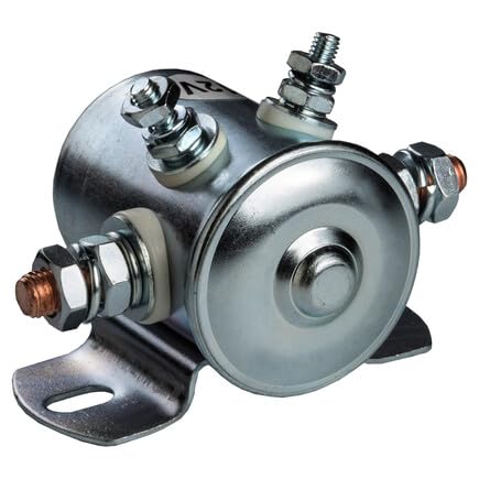 Tectran 19-1090 Continuous Duty Solenoid 85 Amp At 12 Vdc, lly Open S.P.S.T, Off On, 4 Terminals for Norma