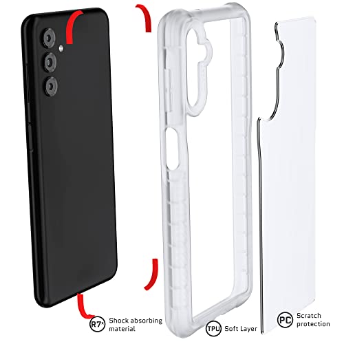 Image of Ghostek COVERT Clear Galaxy A13 5G Case Premium Shock-Absorbent Protective Phone Cover Screen and Camera Lens Protection Shockproof Heavy Duty Bumper Designed for 2021 Samsung A13 5G (6.5inch) (Clear)