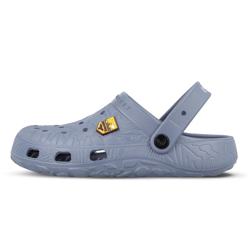 Image of WALKAROO Mens Clogs with Soft Sole, Backstrap, Ventilated and Lightweight - WC8801