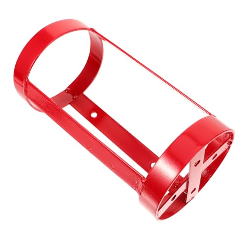 FOYTOKI Extinguisher Storage Stand Extinguisher Bracket Fire Extinguisher Organizer Red Fire Extinguisher Stand Iron