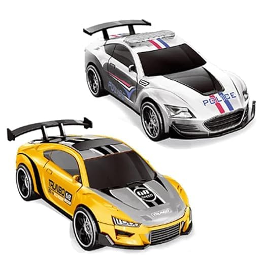 GORMERY Electric High-Speed Slot Car Race Car Track Sets with 2 1:43 Scale Slot Cars and 2 Hand Controllers with Headlights and Dual Racing, Toys Gifts for 6 7 8 9 10 11 12 Boys Girls 1