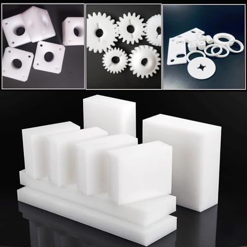 Image of High-Density Polyethylene (HDPE) Plastic Sheet 1 inch Thick 12 inch X 16 inch- Black HDPE Sheet,for Machining,for DIY,Heavy Duty Industry,Engineering,High-Density Polyethylene Plastic Block (Pack of 1)