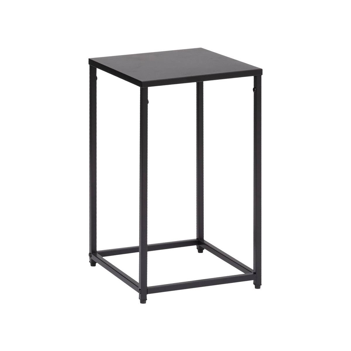 Atmosphera - Juego de 2 mesas Nido Gota, Metal Negro, Altura 74 cm - para salón, Dormitorio y Mesa Auxiliar