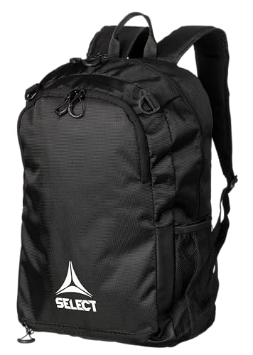 SELECT Mochila de futebol Milano com bolsa de rede para bola, preta/branca