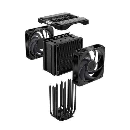 Image of Cooler Master V8 ACE 3DHP AMD CPU Air Cooler, Single-Tower, Dual PWM Fans | AMD AM5 Support Cooler, 3DHP Cooling, LCP Blades, Quiet Dual 120mm PWM Fans, Single-Tower Design, Easy Installation