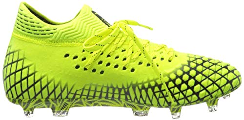 PUMA PUMA Men's Future 4.1 Netfit FG/AG Football Boots, Grey (Glacial Blue-Nrgy High Risk Red 01), 8.5 (42.5 EU)