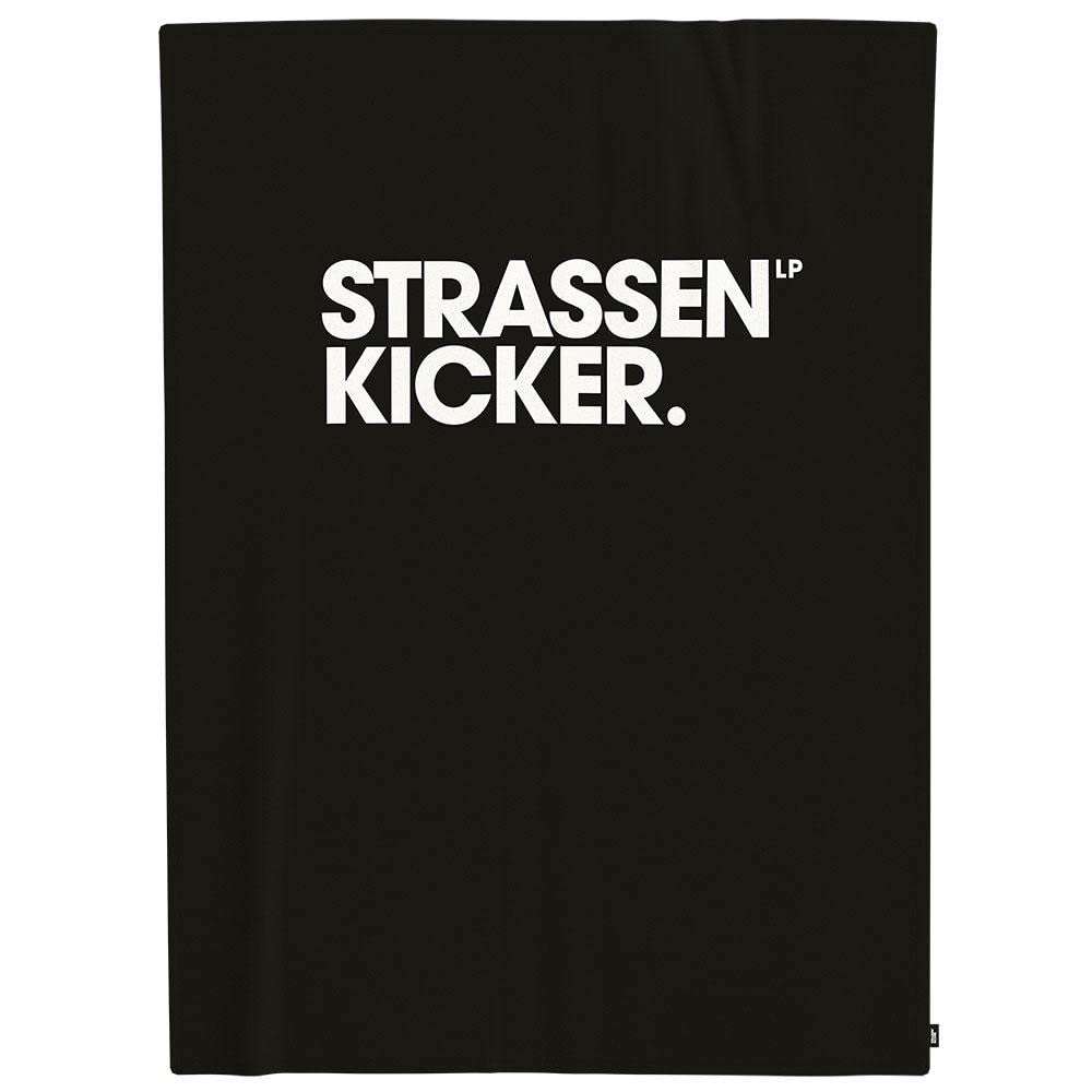Couverture Wellsoft STRASSENKICKER noire 150x200 cm en polyester doux pour canapé