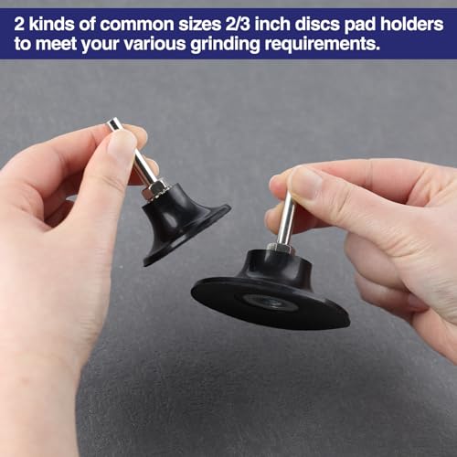 SPEEDWOX Roll Lock Disc Pad Halter Roll Lock Disc Pad Schnellwechsel-Adapterscheibe 2 Zoll Schleifscheiben 3 Zoll Schleifer 3 Zoll Schleifscheibe mit 1/4 Schaft zum Polieren Schleifen