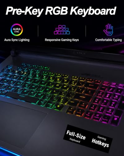 Image of ASUS ROG Strix G18 Gaming Laptop, 18 inch FHD 2.5K 240Hz /3ms Nebula Display, NVIDIA GeForce RTX 5070 Laptop AI, Intel 24-Core Ultra 9 275HX, 64GB DDR5 5600MHz, 2TB SSD, Wi-Fi 7, Win 11 Pro, RGB Backlit KB