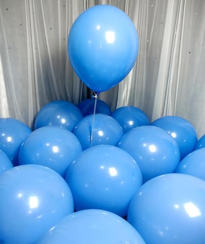 Image of 90 Pack Light Blue Balloons 18 Inch Blue Latex Large Balloons for Party Decorations and Events ZWZLIULIAN
