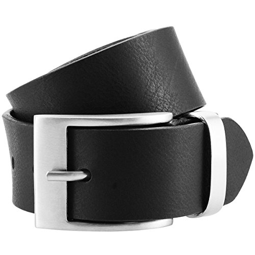 Ceinture pour homme Lindenmann en cuir authentique noir un style affirmé au quotidien