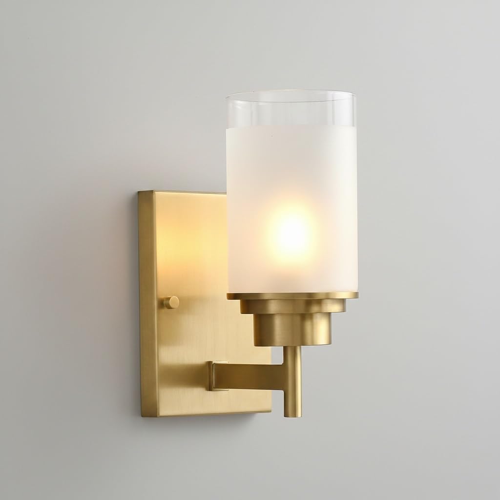 Lámpara con base E27 de latón y aplique de pared contemporáneo para decoración de interiores