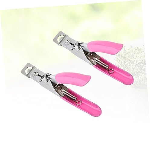 Healeved 2pcs cortaúñas de acero inoxidable para manicura y pedicura miniatura 4