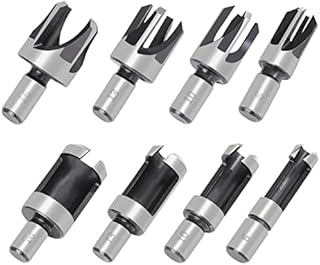 TOWOLYS 8Pcs Wood Plug Cutter Drill Bit Set