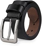 Men Belt Genuine Leather for Regular & Big and Tall (35"-62") Jeans Belt Dress Belt Casual & Work