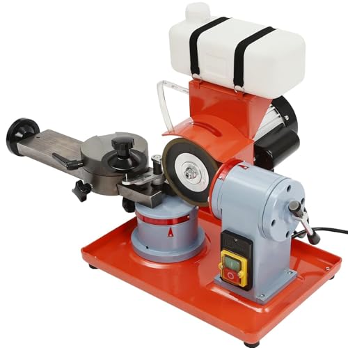 370W/550W Electric Saw Blade Sharpening Machine, Circular Saw Blade Sharpener Grinding Machine, Water Injection Rotary Angle Mill Grinder for Wood, Aluminum Alloys, Carbide Tipped Saw Blades(550W)