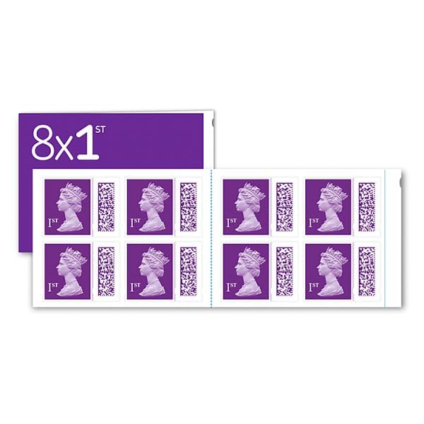 Royal Mail 8 x 1st Class Book of Stamps | Case of 5