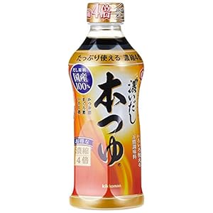 キッコーマン 濃いだし本つゆ500ml" 