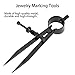 Fine Point Divider, Jewelry Marking Tool Square Tapered Legs Engraving Tools Jewelry Repair Artist Proportional Scale Divider Drawing Tool Beading Long Fine Point Marking Jewelry Tools (S)
