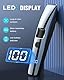 Barttrimmer Herren,Rasierer Herren Elektrisch mit Batterieanzeige, Bartschneider Trimmer Haarschneider mit ZoomRad(1-10mm),Gesichtshaartrimmer Intimrasierer Shaver,Full Body Hair Groomer für Männ,USB