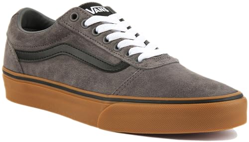 Vans Men's Ward Sneaker, Suede Pewter Gum, 102